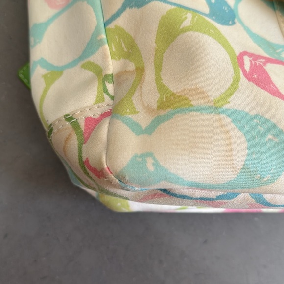 Coach Pastel Hampton Signature Scribble Shoulder Bag (Style No. 247) - Picture 4 of 9